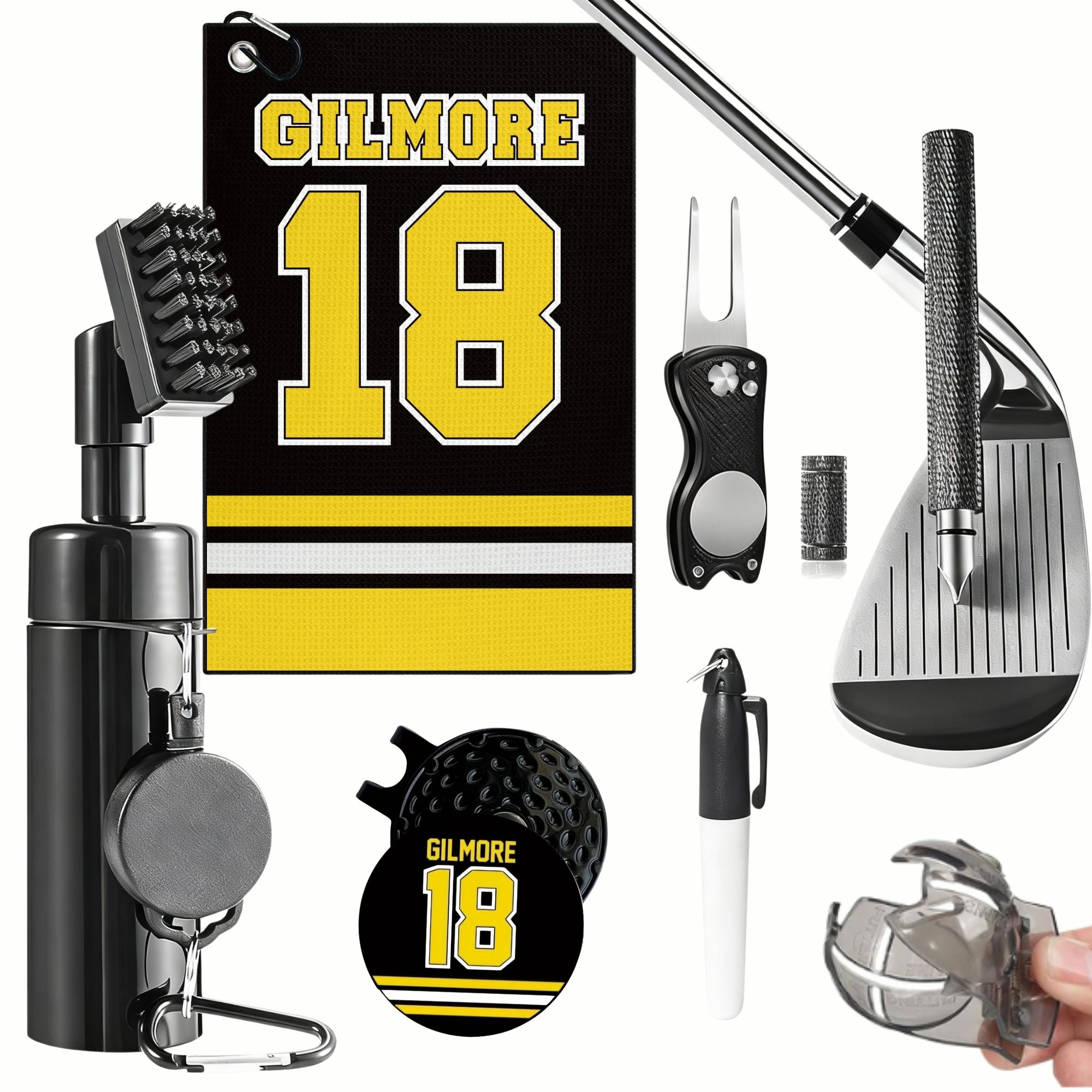 Divot Repair Tool - Golf Club Cleaning Kit with Golf