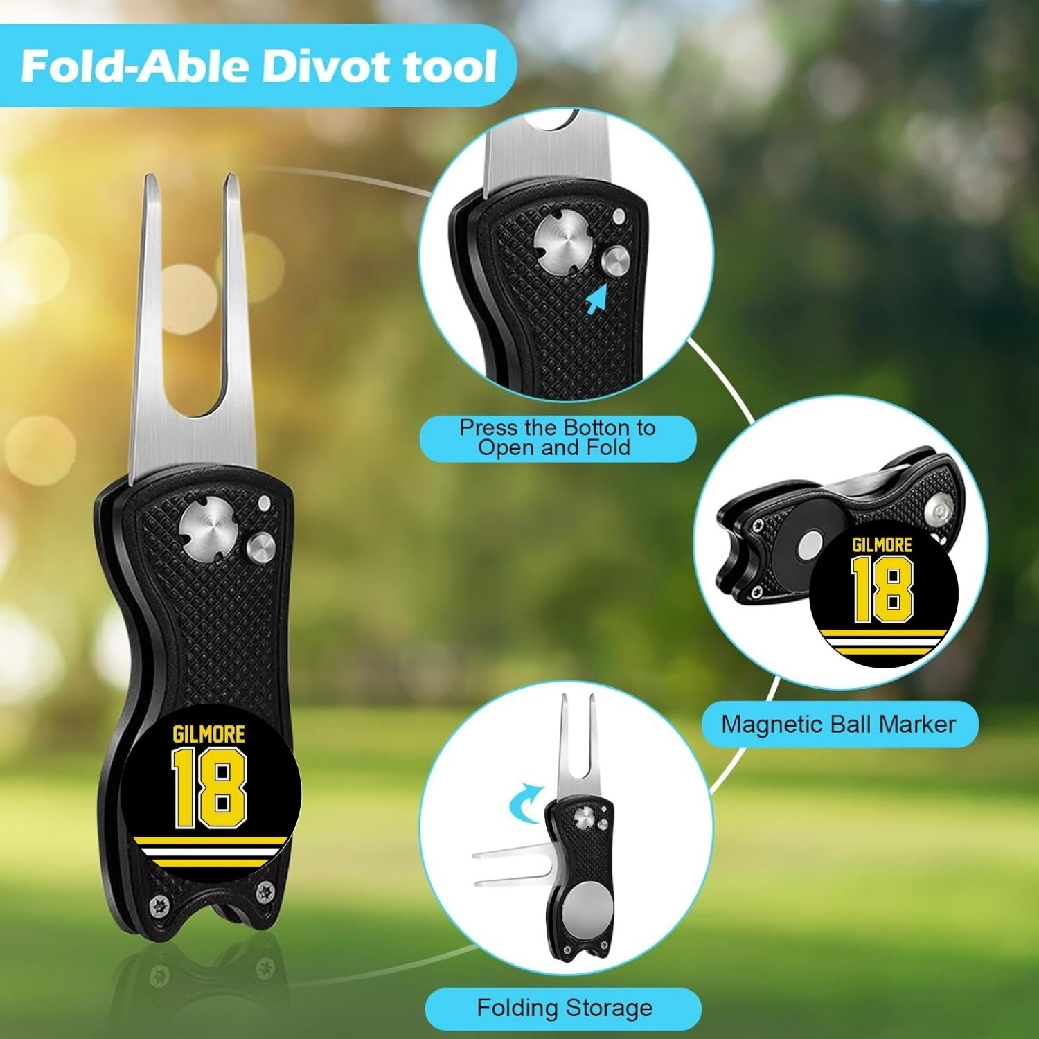Golf Club Cleaning Kit with Go - đánh giá và giá Divot Repair Tool