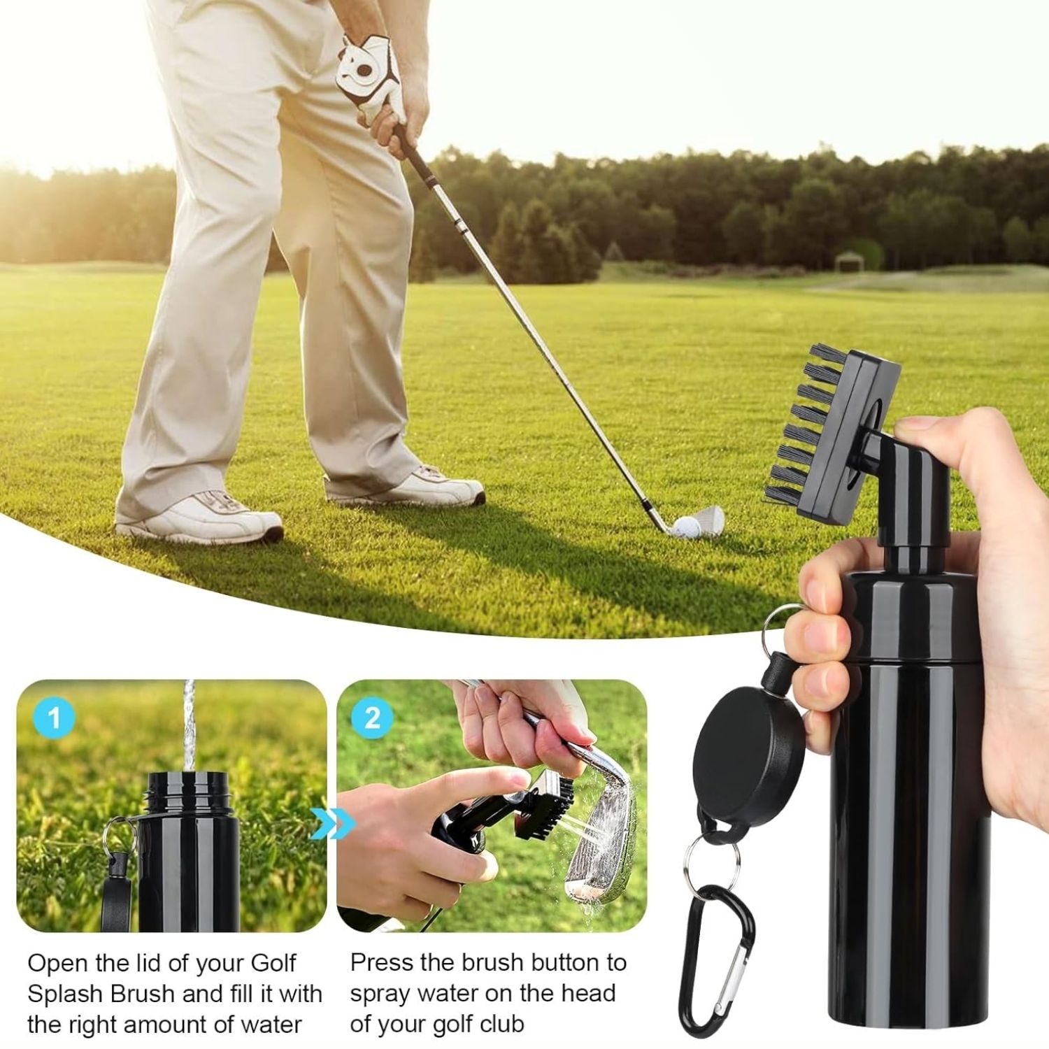 Golf Club Cleaning Kit with Go - đánh giá và giá Divot Repair Tool